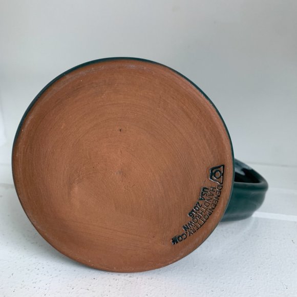 OLD Deneen Pottery Love Your Melon Coffee Mug Green - Picture 8 of 8